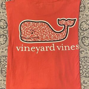 Vineyard Vines Coral Whale Lacrosse Long Sleeve Shirt Men’s Women’s XL NWOT